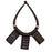 Gri Gri Protection Necklace | Brown Leather