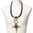 Tuareg Cross Leather Necklace | Handmade in Mali