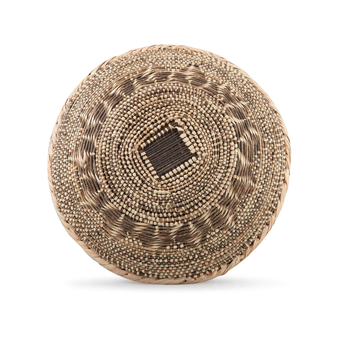 Zambia Double Weave Tonga Pattern Baskets | Natural