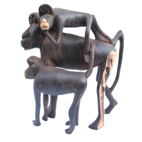 Monkey Family Sculpture 08