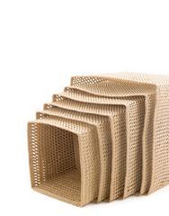 Iringa Baskets Square Open Weave - Natural
