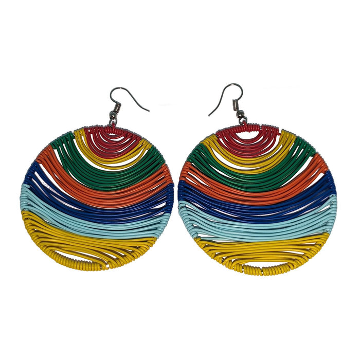 Telephone Wire Earrings - Summer Colors