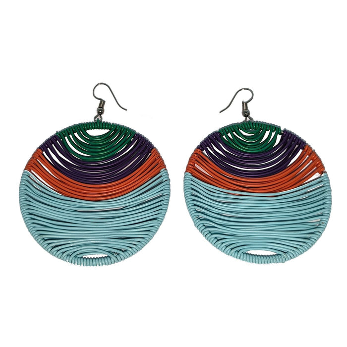 Telephone Wire Earrings - Summer Colors