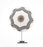 Beaded Cameroon Shield Black & White  on stand | Octagon Design