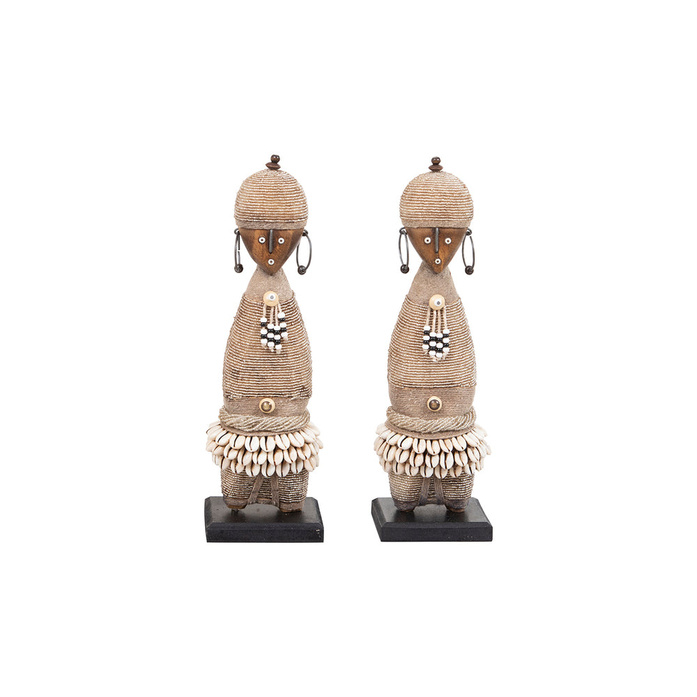 Beaded Namji Doll 122 Silver