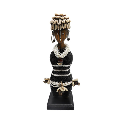 Beaded Namji Doll 308 Black & White