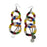 Maasai Beaded Round Three Tier  Earrings - Maasai Colors 1