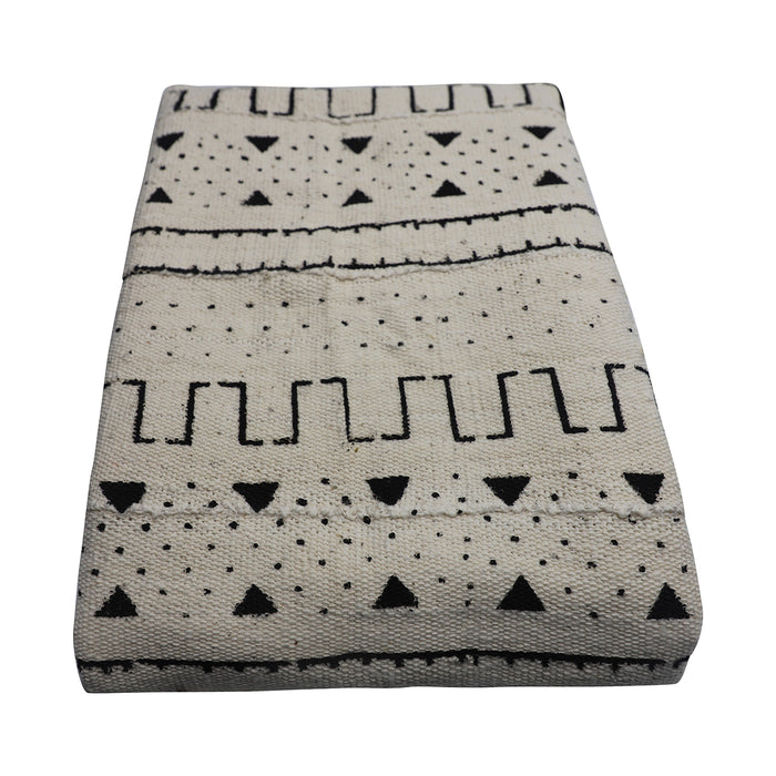 Mud Cloth Textile | White