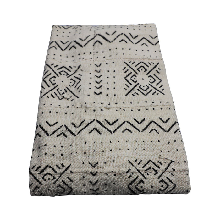 Mud Cloth Textile | White