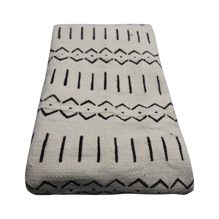 Mud Cloth Textile | White