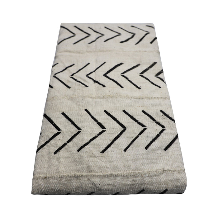 Mud Cloth Textile | White