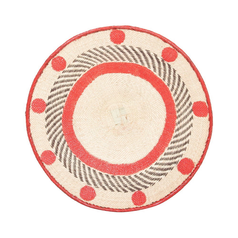 Tonga Painted Pattern Baskets | Red Pattern