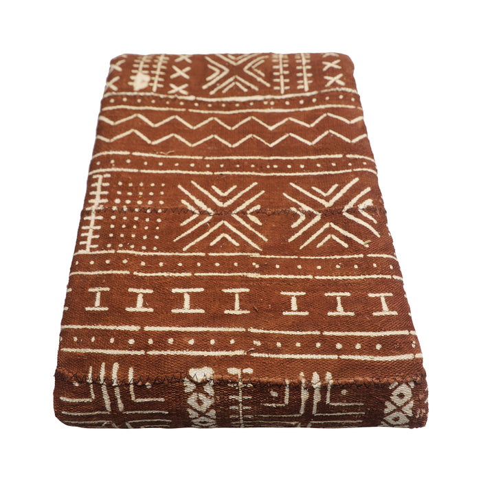 Mud Cloth Textile | Oversize Throw Blanket Brown