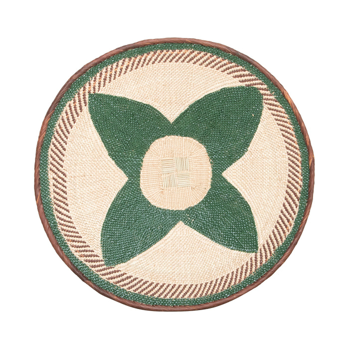 Tonga Painted Pattern Baskets | Green Pattern