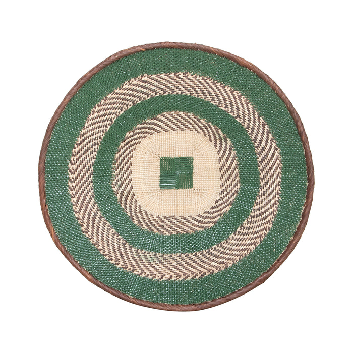 Tonga Painted Pattern Baskets | Green Pattern