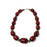 African Maroon Amber Necklace medium (15-Beads)