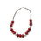 African Maroon Amber Neckline Necklace 01