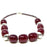 African Maroon Amber Neckline Necklace 04