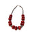 African Maroon Amber Neckline Necklace 05