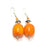 African Orange Amber Earrings 02