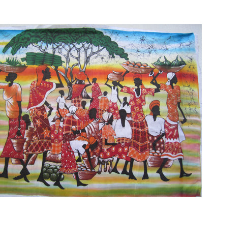 African Lifestyle Batik Art 02