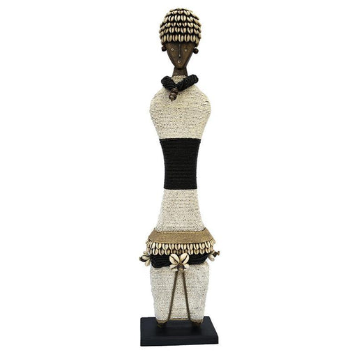 Beaded Namji Doll 12 Black and White