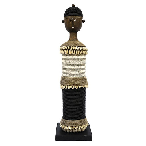 Beaded Namji Doll 53 Black and White