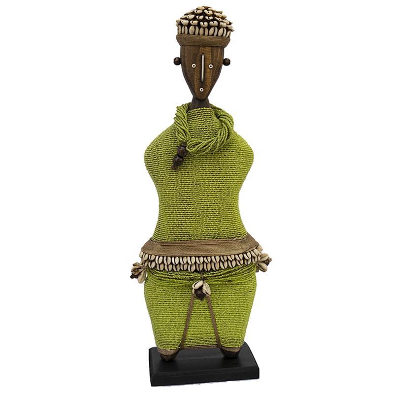 Beaded Namji Doll 02 Lime Green