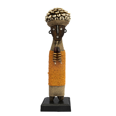 Beaded Namji Doll 27 Orange