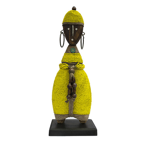 Beaded Namji Doll 55 Yellow