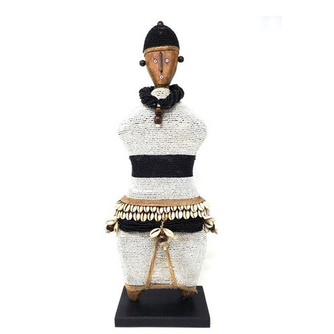 Beaded Namji Doll 61 Black & White