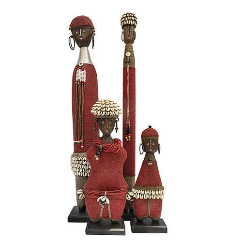 Beaded Namji Doll Red Family 02