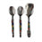 Beaded Serving Spoon & Salad Set 01 | Made by Zimbabwean Artisans