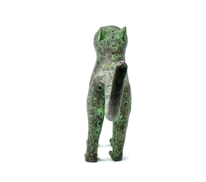 Large Benin Bronze Leopard 02