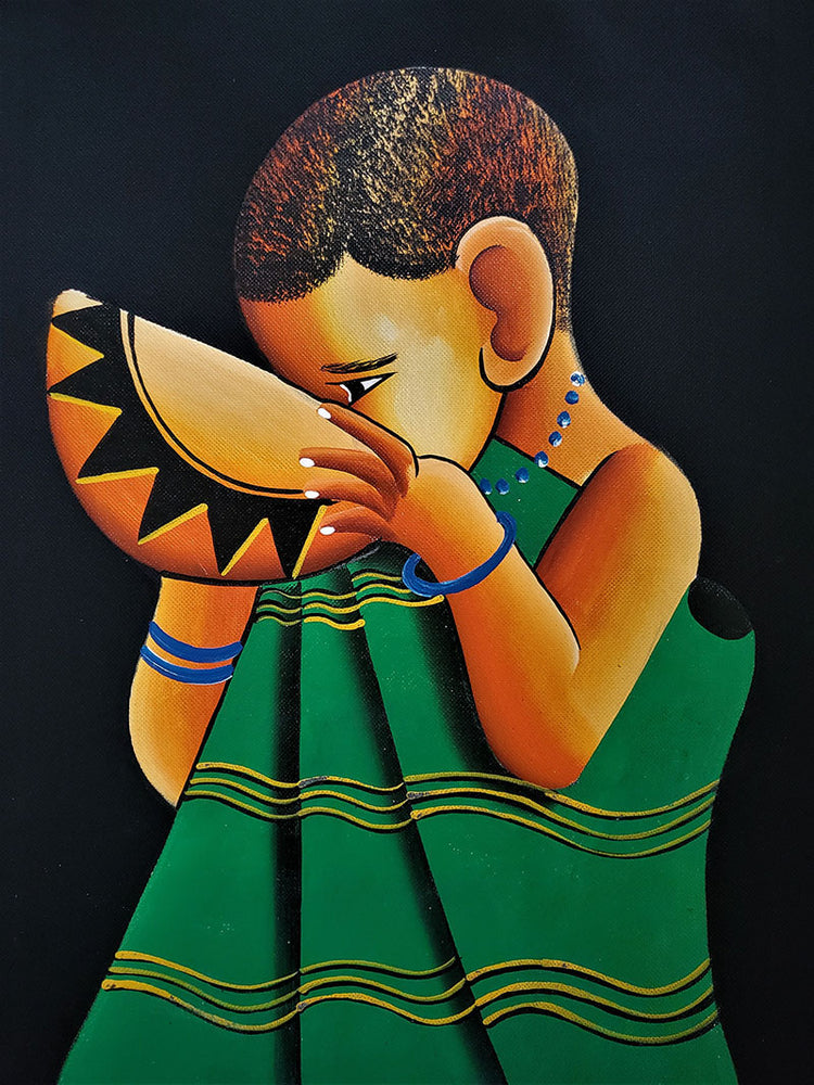 Calabash Child Painting 02 Unframed