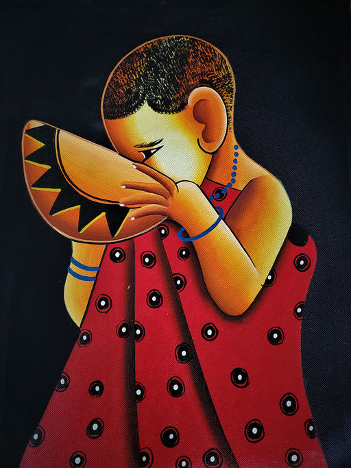 Calabash Child Painting 03 Unframed
