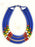 Chimbu Triple Beaded Necklace Blue