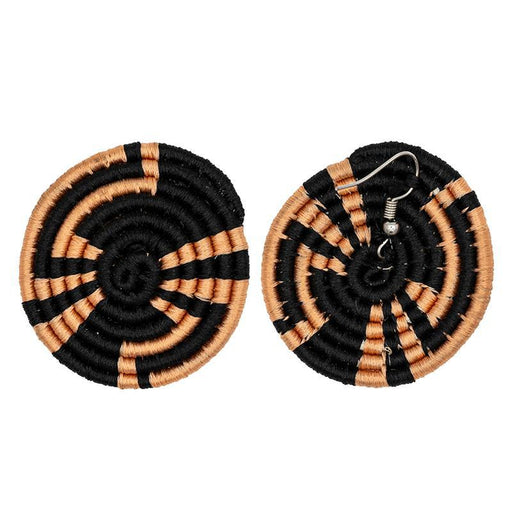 Disc Embroidery Earrings 01 | Handmade in Rwanda