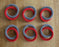 Beaded Double Interlocking Napkin Rings Various Colors, Set of 4| Handmade in Tanzania