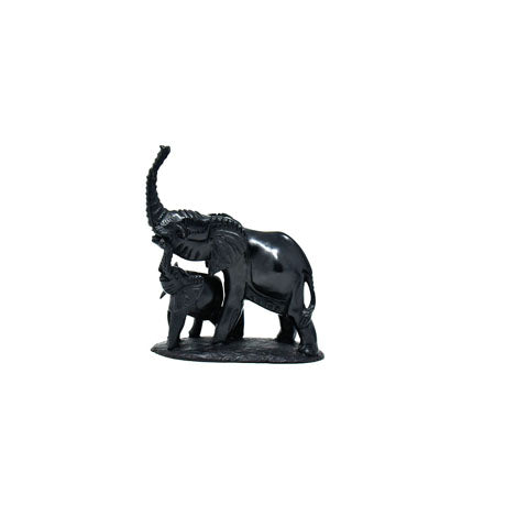 Elephant with Baby Sculpture 01