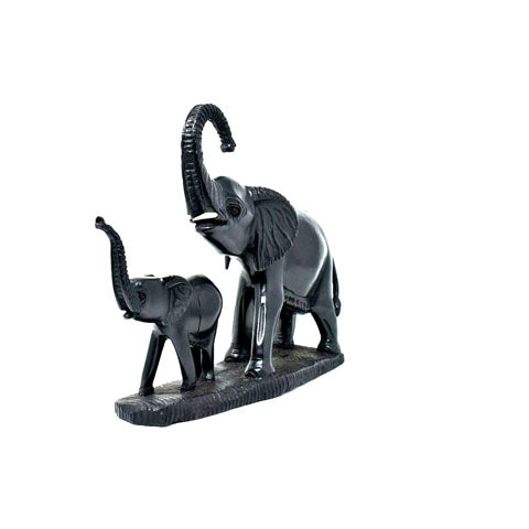 Elephant with Baby Sculpture 06
