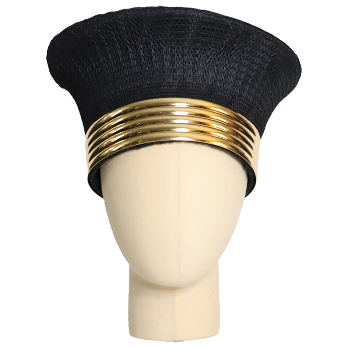 Zulu Narrow Basket Hat with Removable Gold Band - Various Colors | Handmade in South Africa