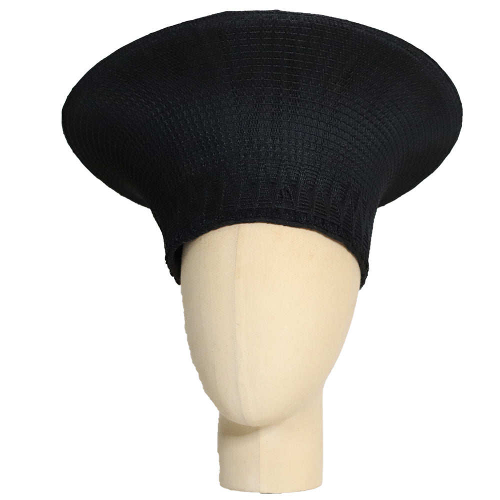 Zulu Wide Basket Hat - Black | Handmade in South Africa