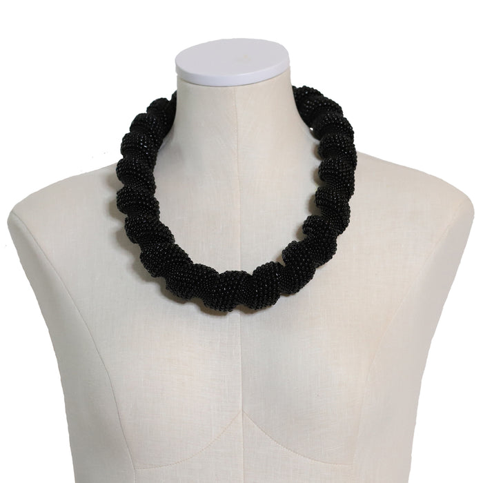 Kizito Necklace - Green & Purple
