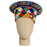 Zulu Beaded Basket Hat - Multicolored Checkered Pattern | Made in South Africa