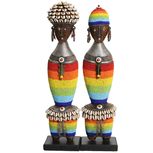 Beaded Namji Doll 502 | Rainbow Set of 2