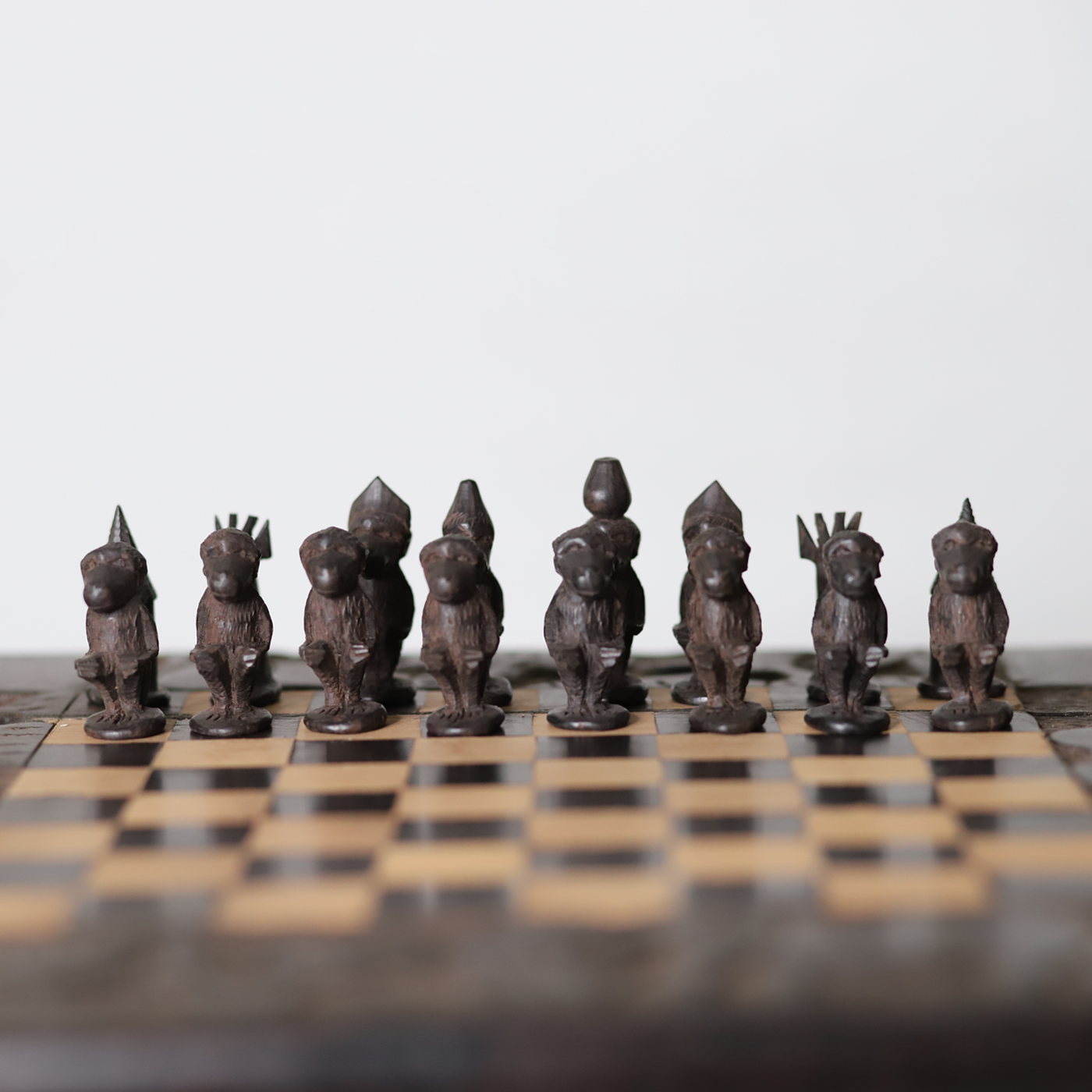 Monkey Chess Set Monkey Chess Set | Handmade in Tanzania — Luangisa African Collection