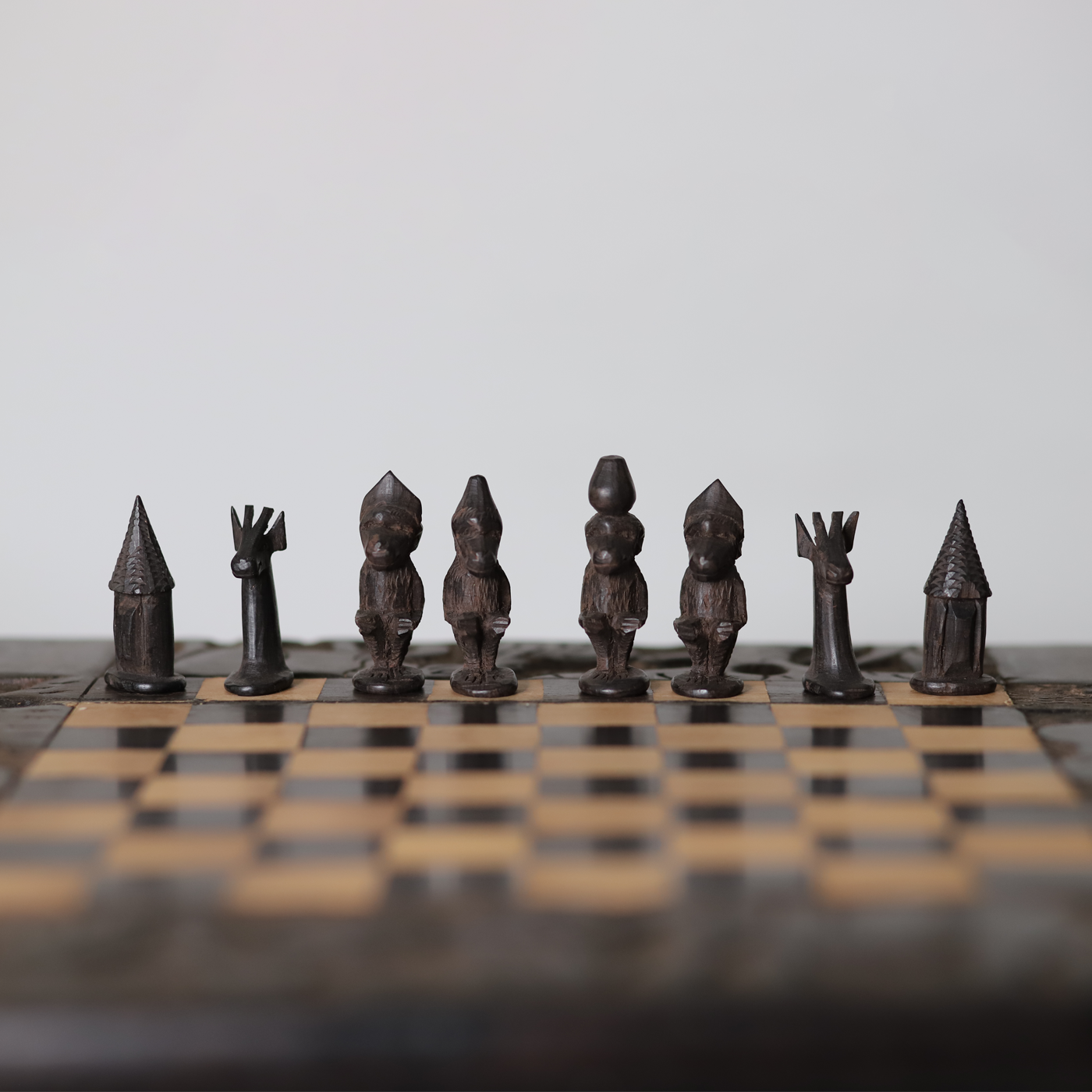 Monkey Chess Set Monkey Chess Set | Handmade in Tanzania — Luangisa African Collection