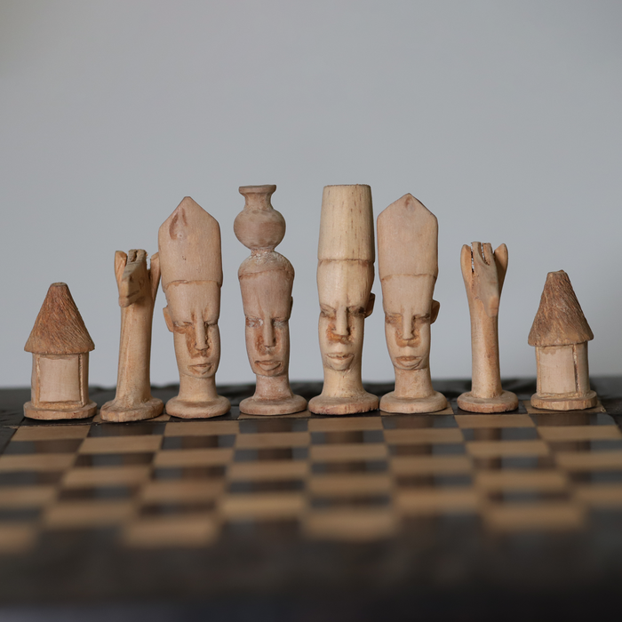 African Head Chess Set | Handmade in Tanzania