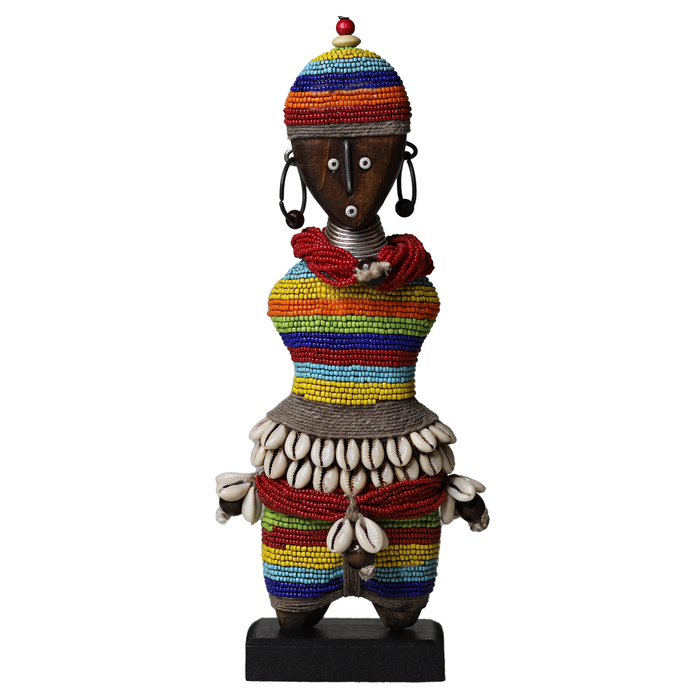 Beaded Namji Doll 94 Rainbow | Red